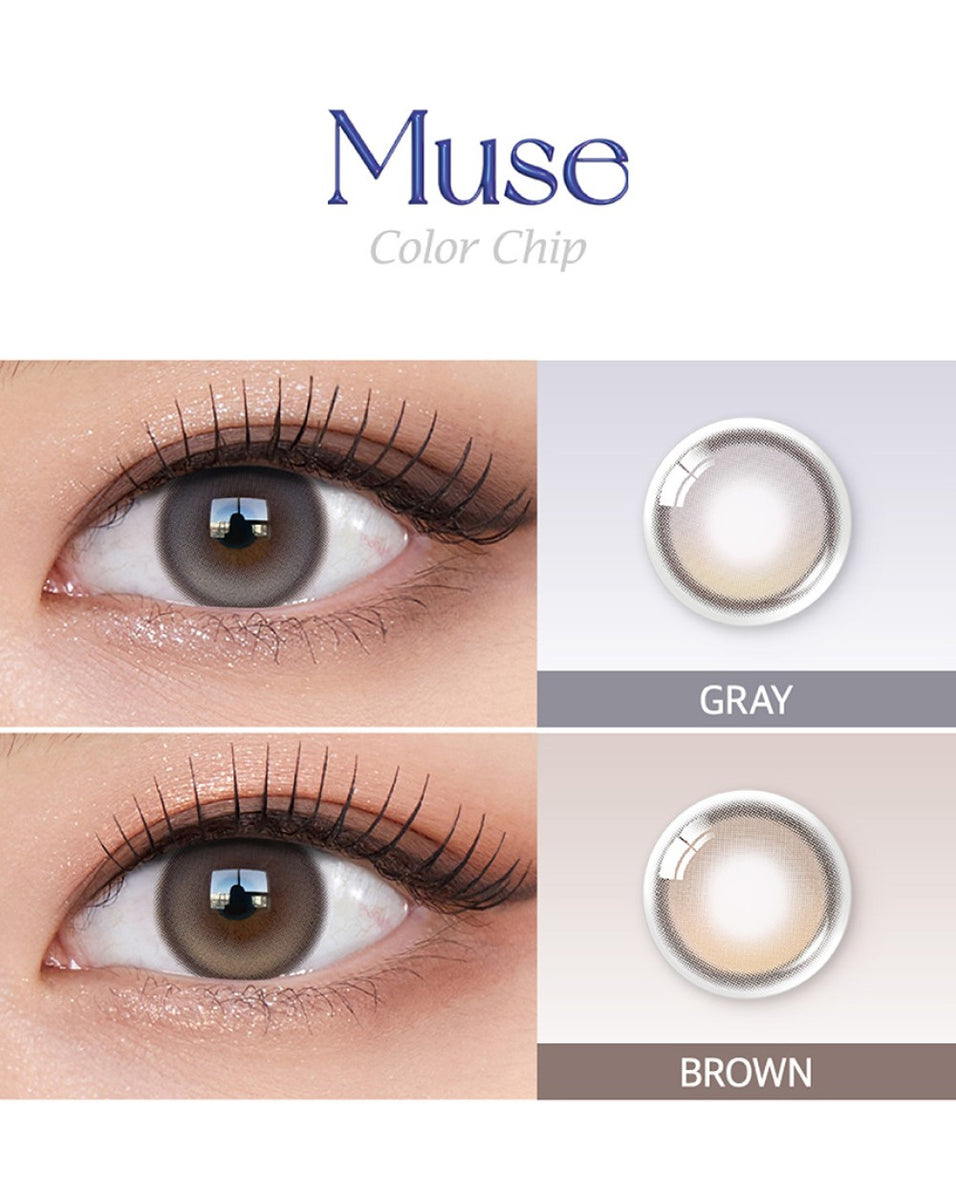 OLENS Muse Shine Gray Monthly Contact Lenses Pack– Trendy Sweet Shop