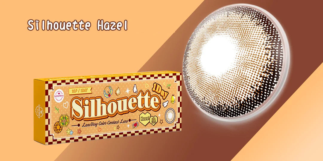 LensVery Silhouette Hazel One Day Contact Lenses 10 Pack Trendy Sweet Shop