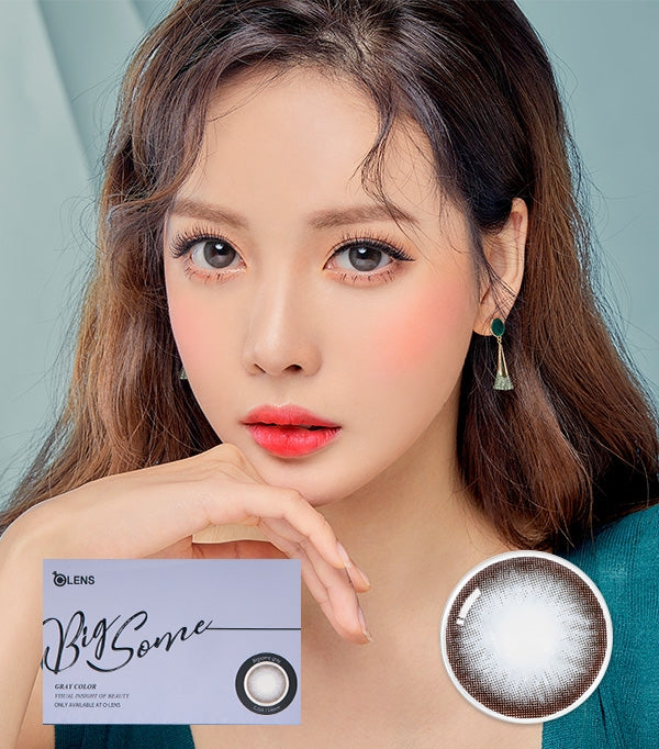 Contact 2 OLENS Bigsome Gray Monthly Contact Lenses 2 Pack– Trendy Sweet Shop