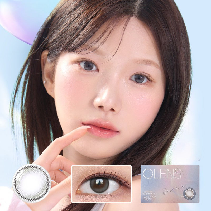 Contact 2 OLENS Double Tint Gray Monthly Contact Lenses 2 Pack– Trendy Sweet Shop