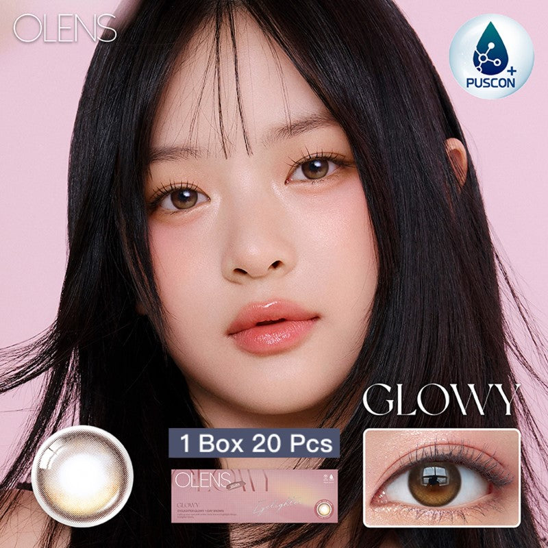 OLENS Eyelighter Glowy One Day Brown Contact Lenses 20 Pack– Trendy ...