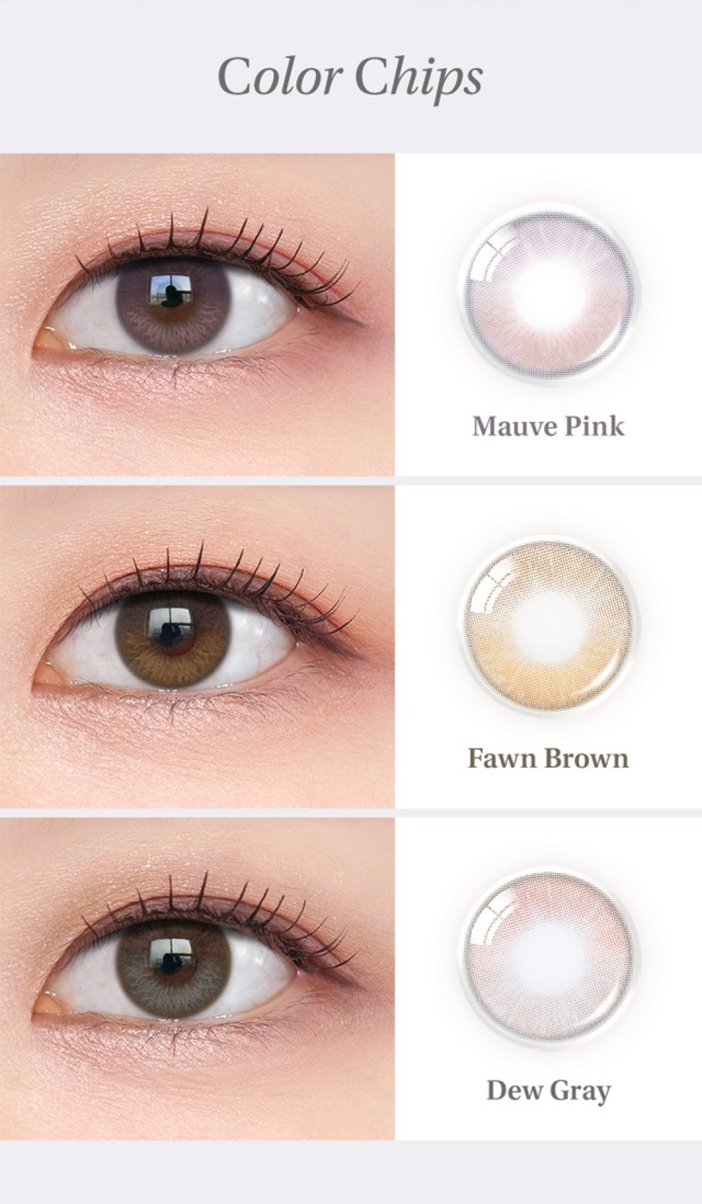 OLENS Moonrise One Day Mauve Pink Contact Lenses 10 Pack– Trendy