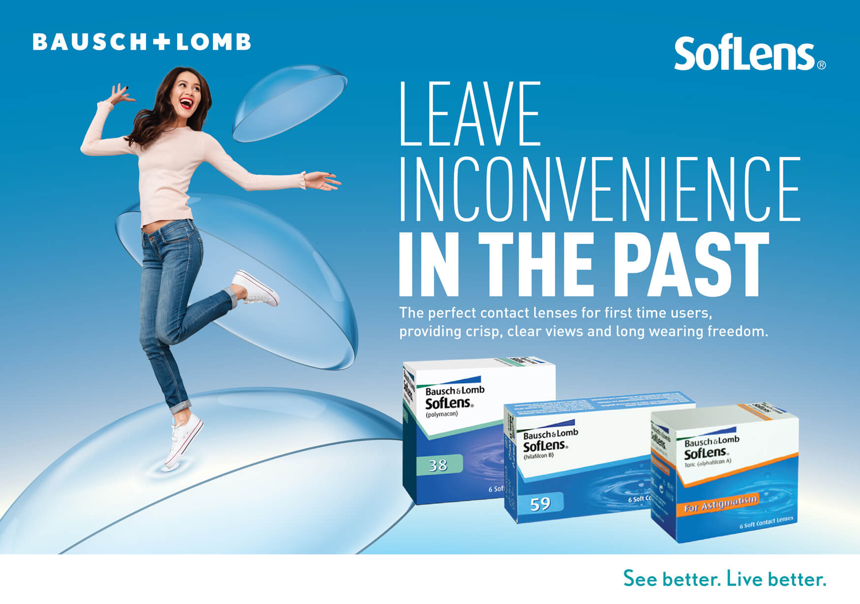 Bausch and Lomb SofLens 59 Contact Lenses 6 Pack Trendy Sweet Shop